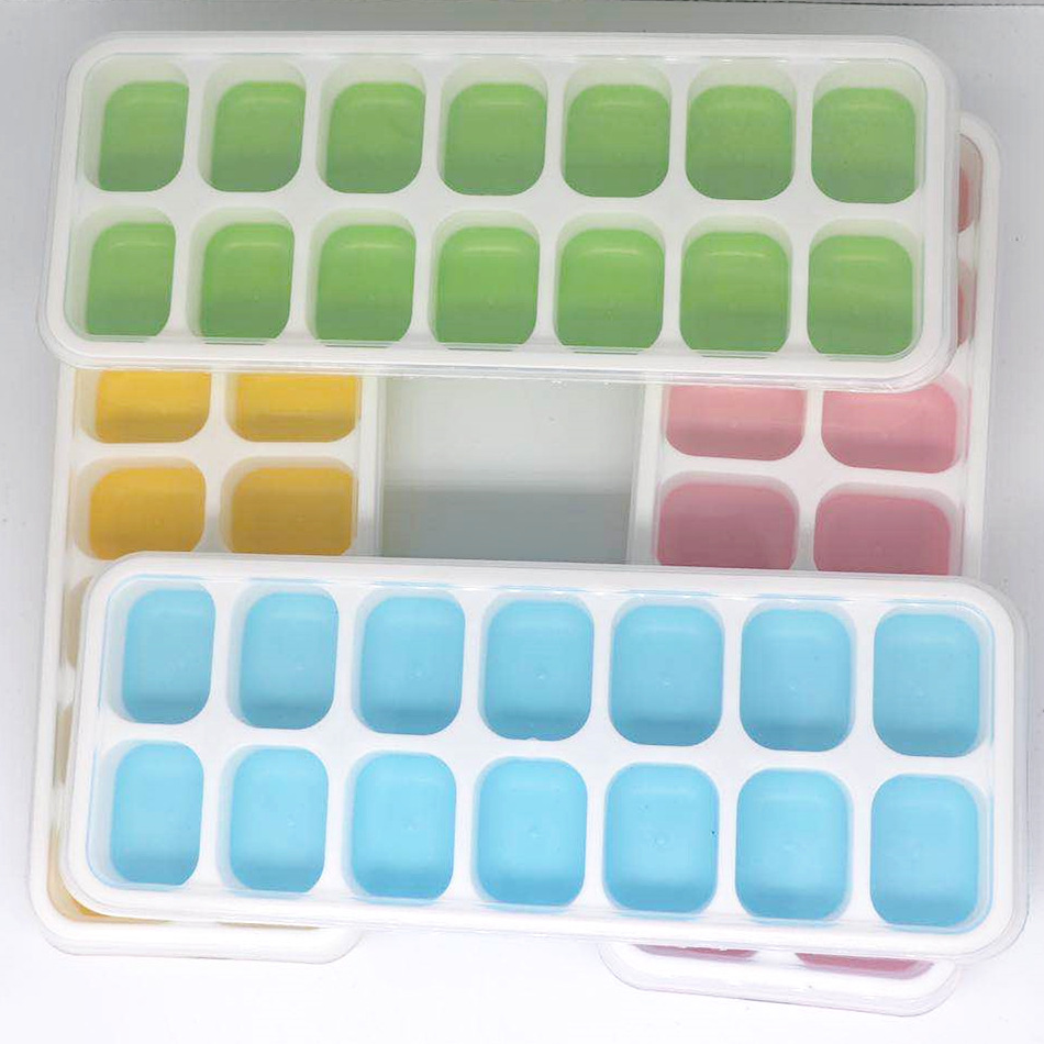 Silicone ice cube trays, household square ice cube trays, silicone ice cube tray molds with LIDS, ice cube trays for ice cream making Application Scenario