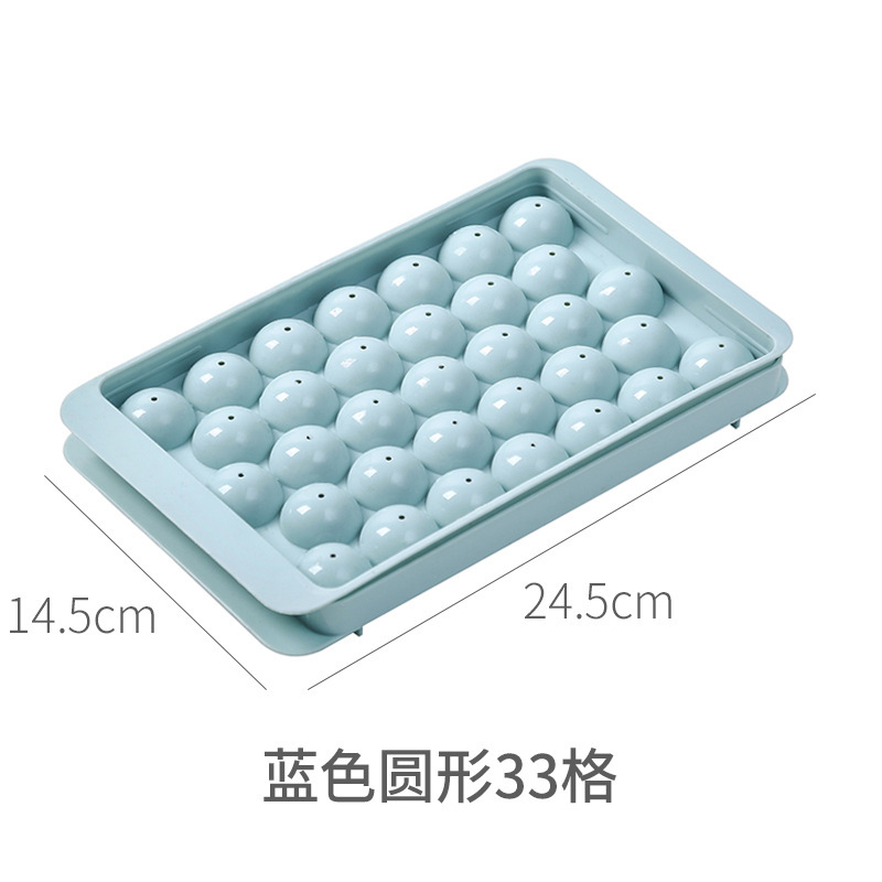 35823 Ice Cube Tray round ice hockey mold, food-grade household frozen ice with lid ice box, a perfect tool for making popsicles and ice cube trays Application Scenario