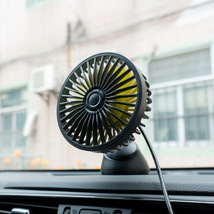 车闪F403 车载USB风扇仪表吸盘香膏创意车内车用汽车用品