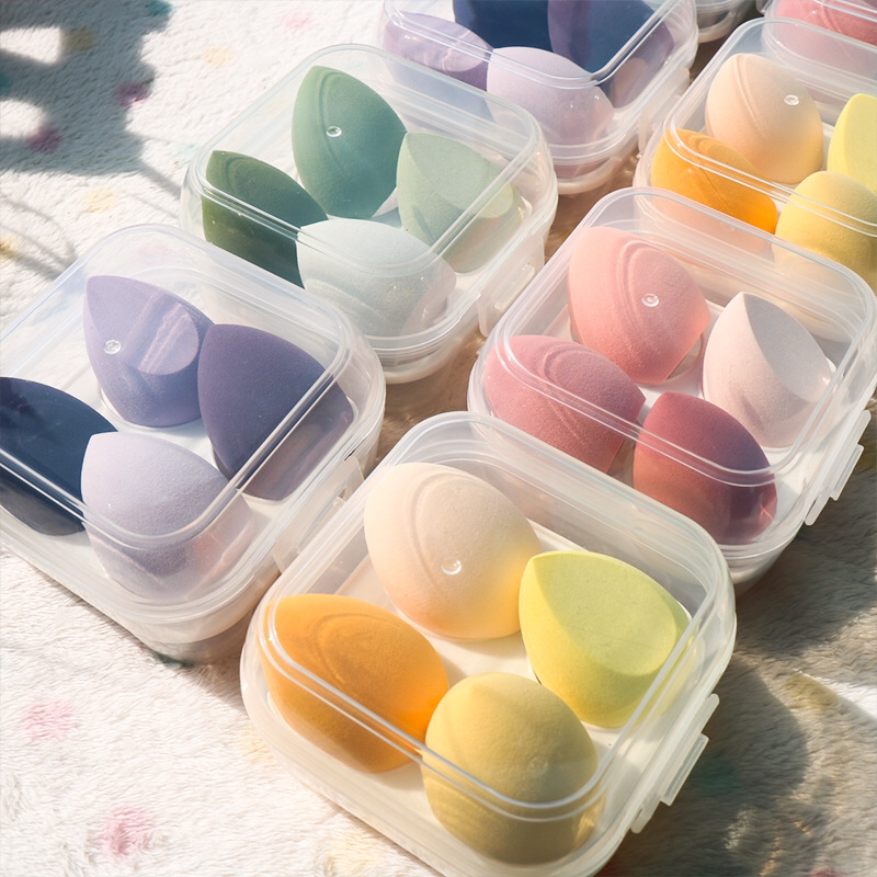 Four-piece beauty egg box set, soft, skin-friendly and beautiful plant velvet Specification image