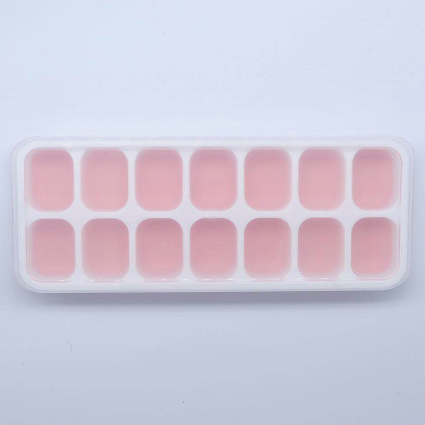 Silicone ice cube trays, household square ice cube trays, silicone ice cube tray molds with LIDS, ice cube trays for ice cream making Item Picture