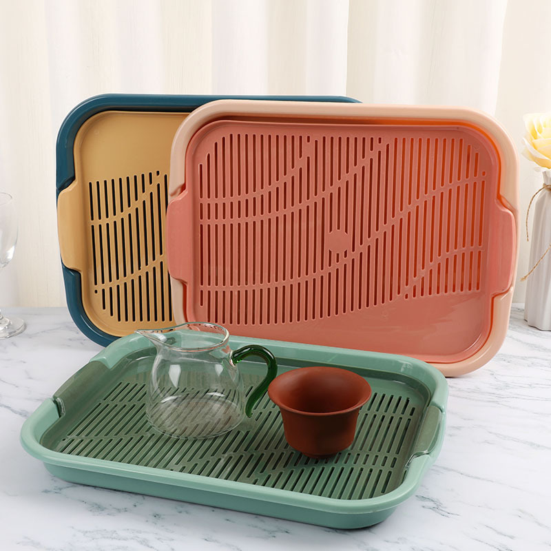 PP沥水盘家用客厅欧美茶盘厨房用品沥水篮现货批发