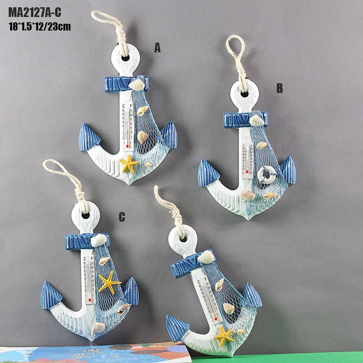 18cm铁锚 地中海装饰木锚挂钩  创意家居饰品 海洋风格儿童房挂件