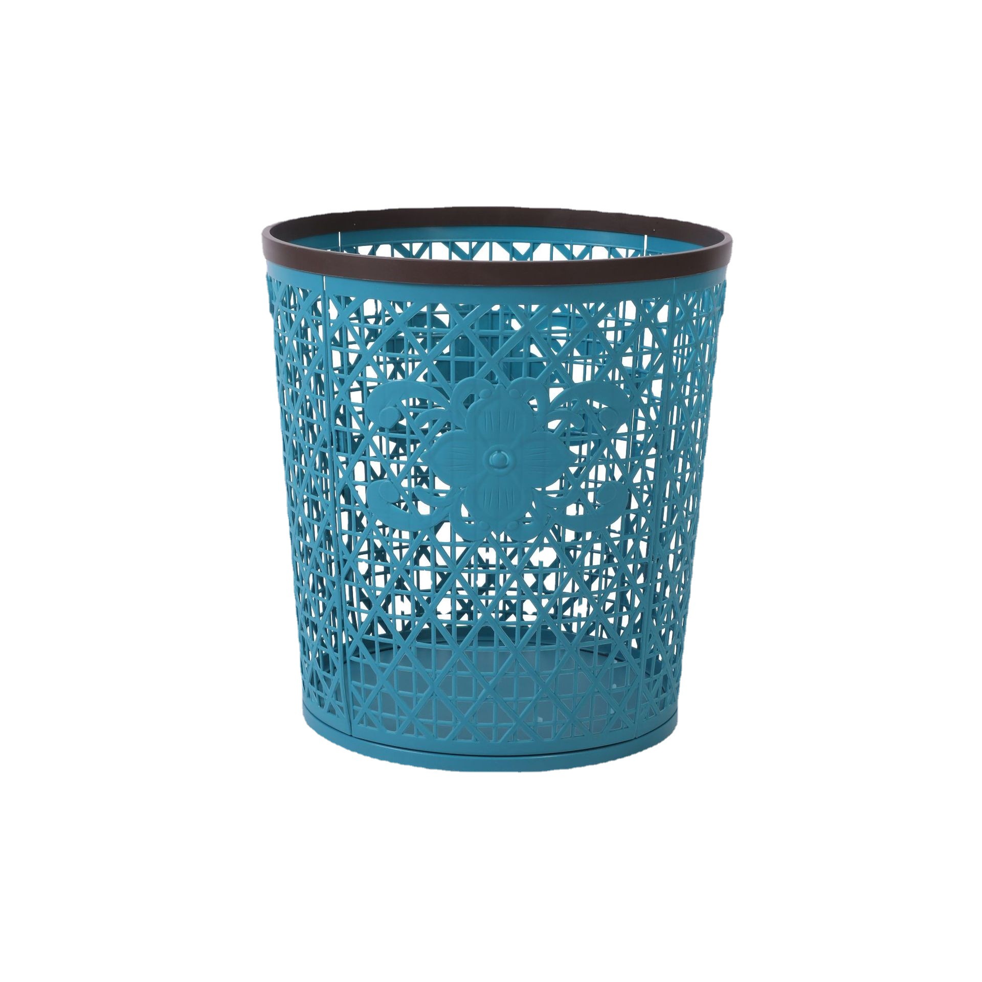 B33-016 New folding plastic hollowed-out dirty clothes basket, multi-functional miscellaneous storage basket, hand-held storage laundry basket Item Picture