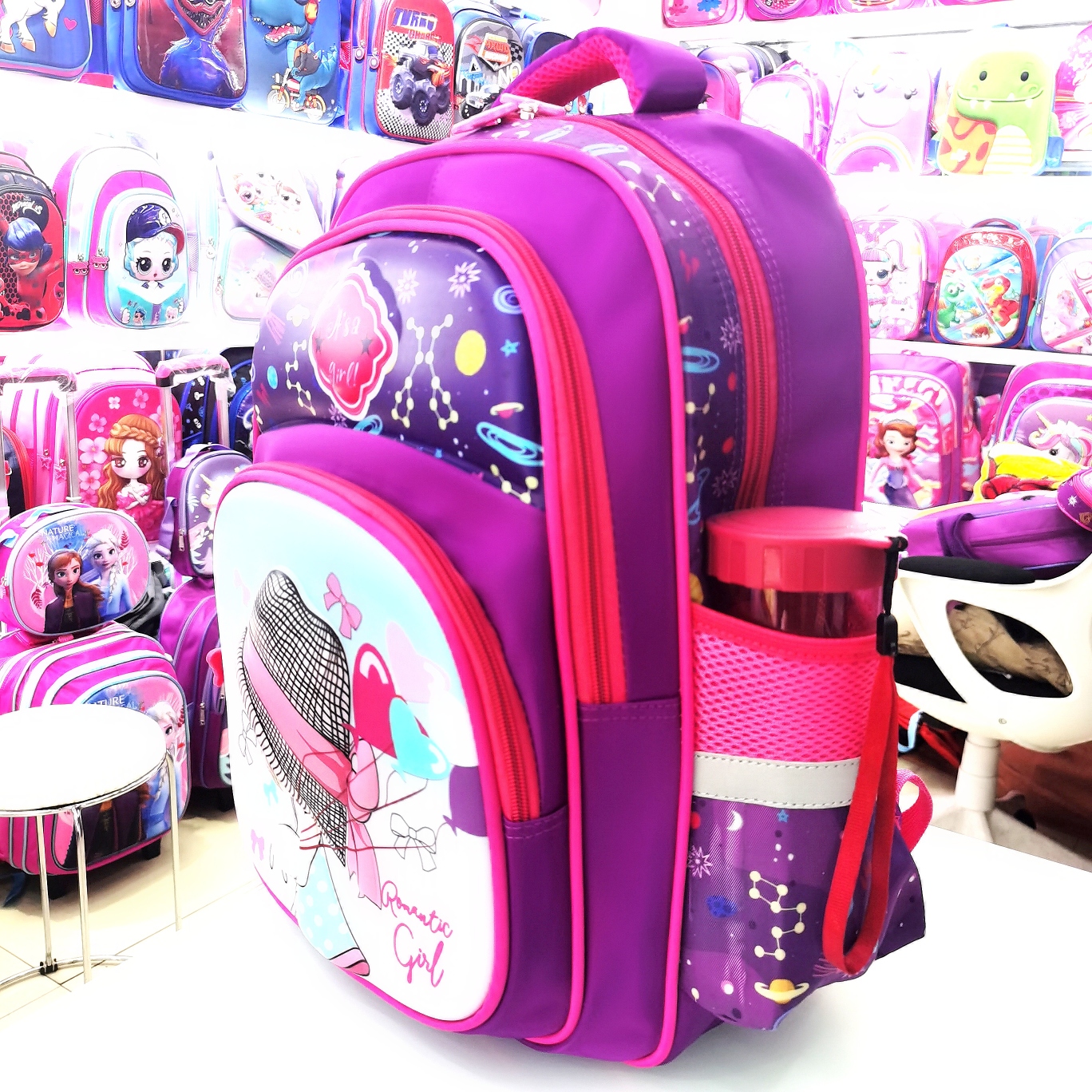 Factory Direct School Bag Backpack Cartoon Bag Backpack 3D Bag Children Bag Student Bag Gift Bag Pull Rod Bag details Picture