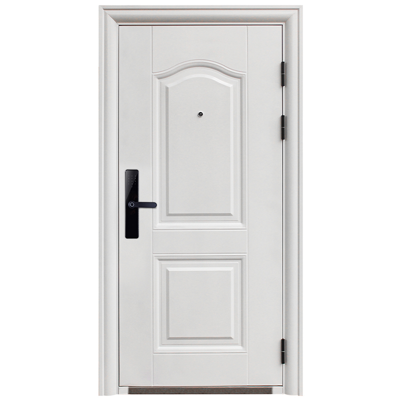 White anti-theft door, household security door, single entrance door, rental house iron door, rural outdoor steel door, engineering door Item Picture