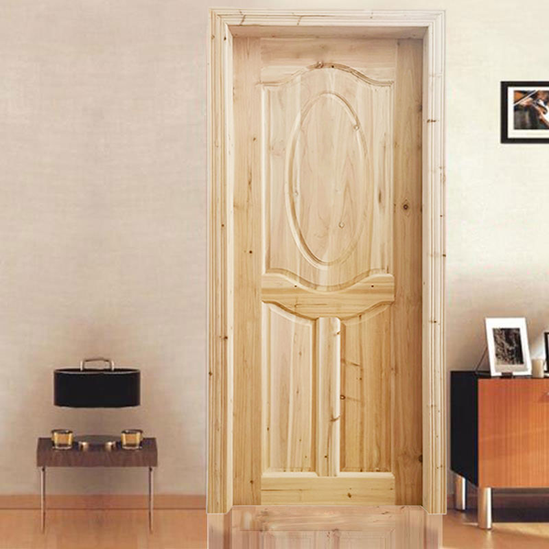 Custom-made interior room doors made of solid wood and fir, American-style solid wood retro swing, eco-friendly sliding doors for kitchens and barns details Picture