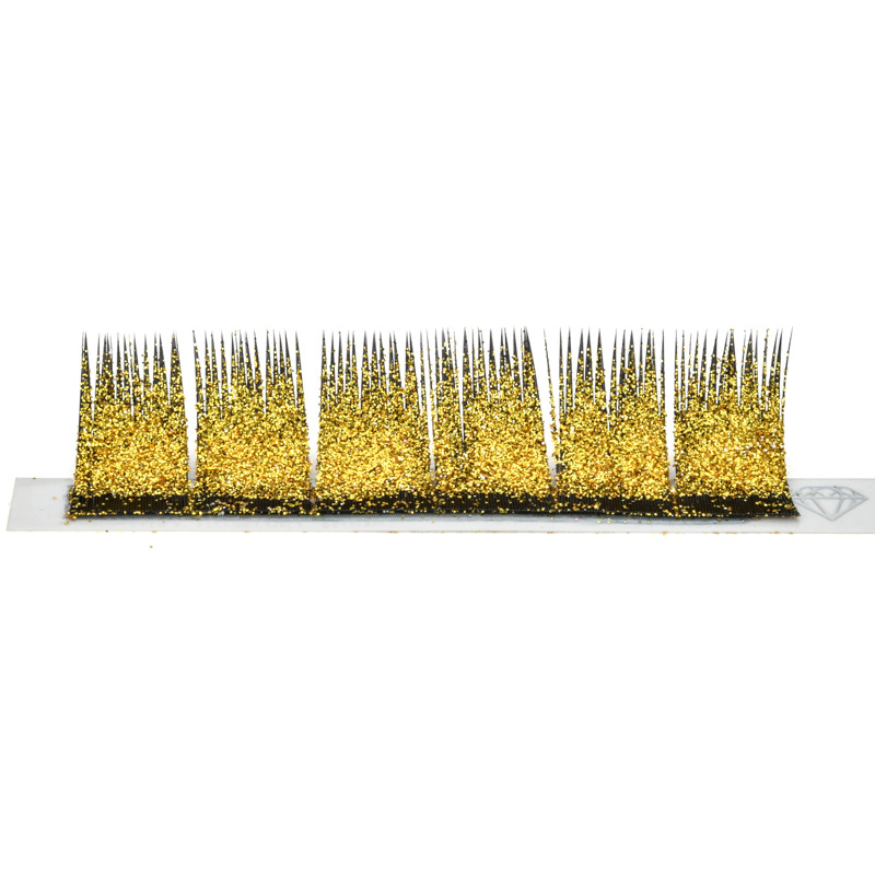 Customized wholesale from the manufacturer of Korean eyelash extensions, available in multiple colors such as gold, silver, blue and green, with a mix of dazzling and bright pink eyelashes Application Scenario