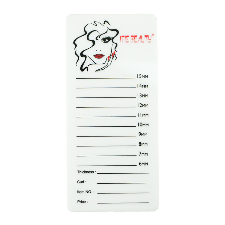 Acrylic eyelash extension board with engraved vacation eyelash display stand, eyelash storage board, eyelash extension board for eyelash extension stores Item Picture