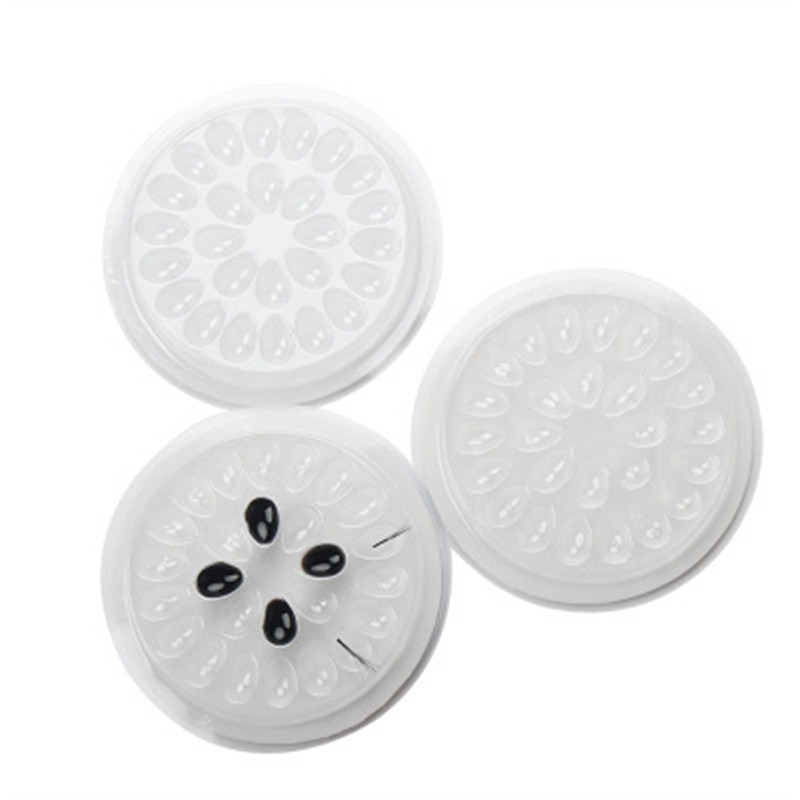 Large-sized, base, patterned plate, eyelash extension glue tray, eyelash extension tool, PVC sunflower seed glue gasket details Picture