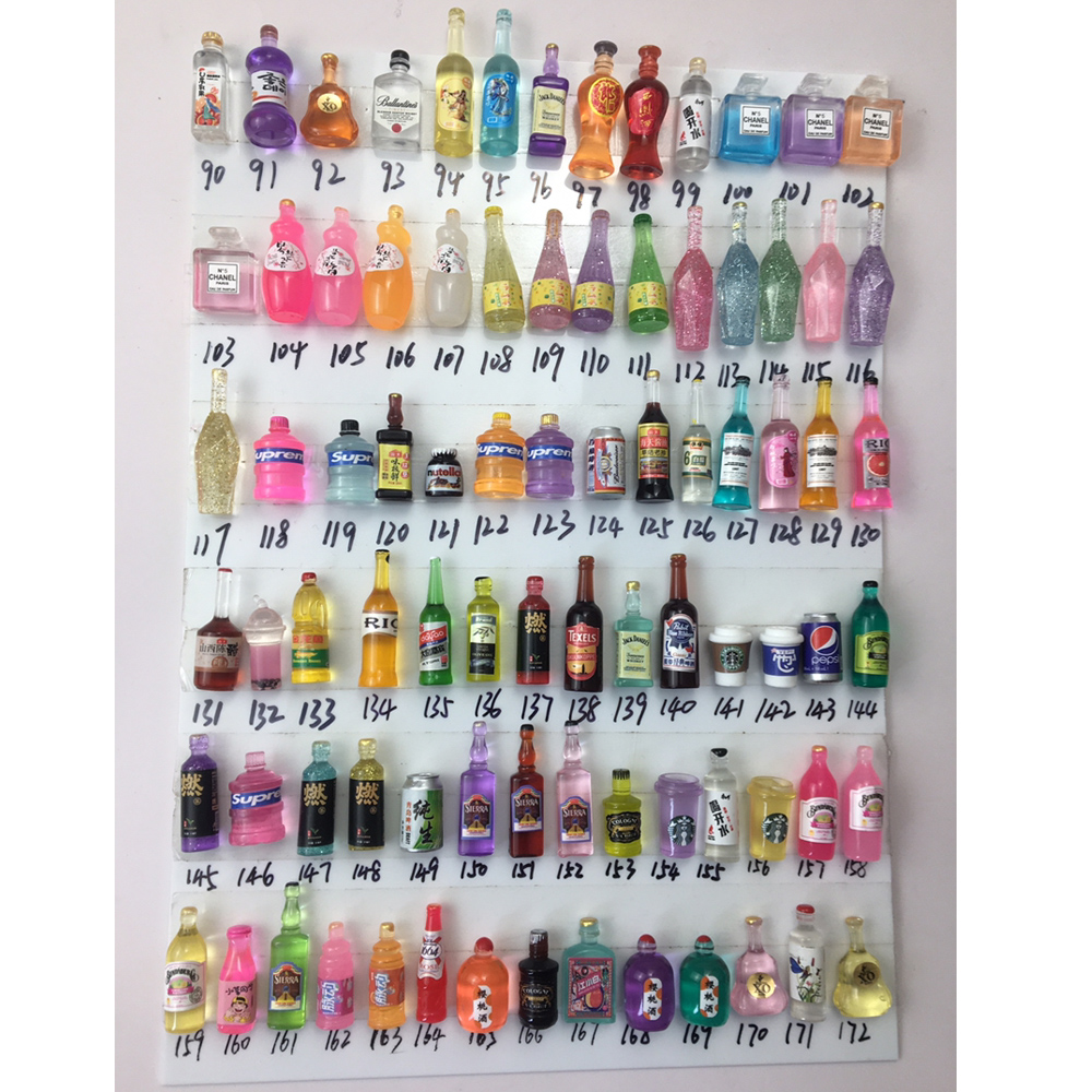 树脂仿真酒瓶迷你立体饮料酒瓶配饰批发 手机壳奶油胶DIY树脂酒瓶