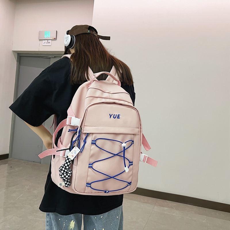 Mochila escolar mujer versión coreana estudiante de secundaria gran capacidad original cebu bolso de trabajo mochila hombre moda cool ins mochila de moda Application Scenario