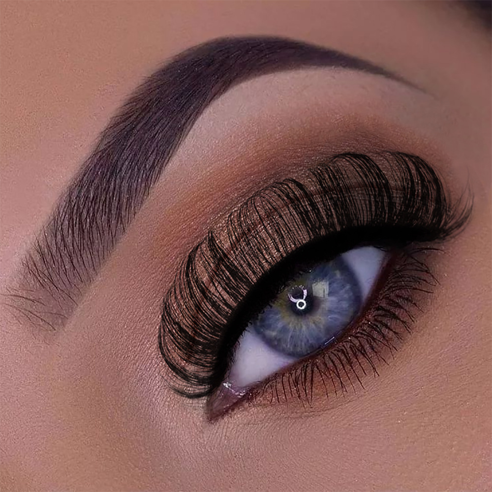 Large-curved European and American mink imitation russian eyelashes, the best-selling curly Russian eyelashes in Europe and America details Picture