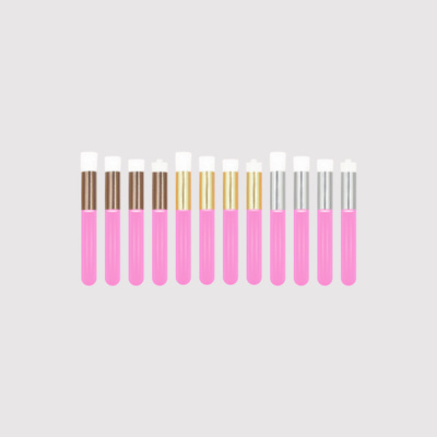 Nose wash brush, pore cleaning brush, nose shadow brush, facial cleansing brush, flat head brush, small nose brush, long-handled round head nose shadow brush, factory direct sales details Picture