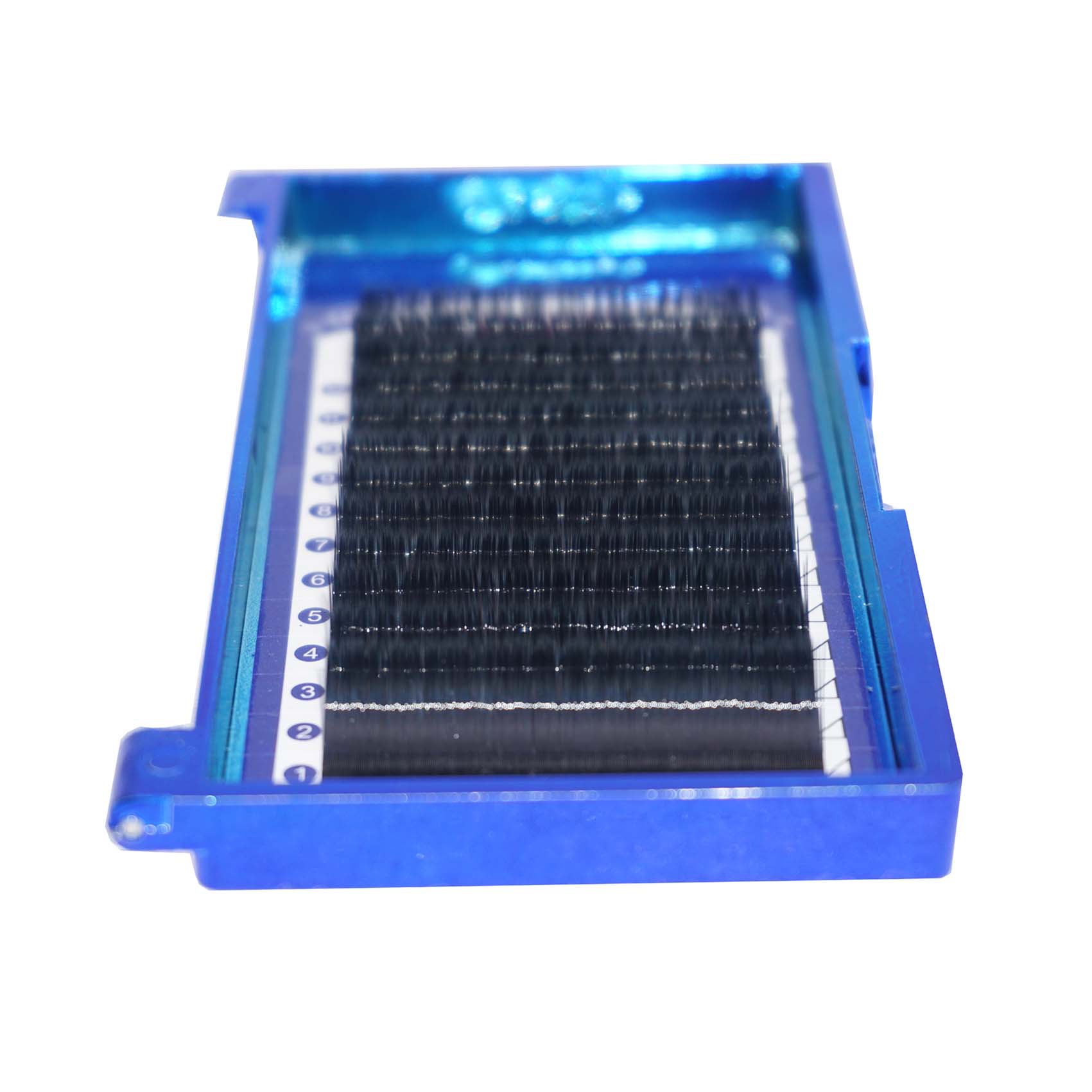 Super thick black hollow flat hair with eyelash extensions, black diamond soft nightclub BCD roll, 12 rows, 0.15 thick details Picture