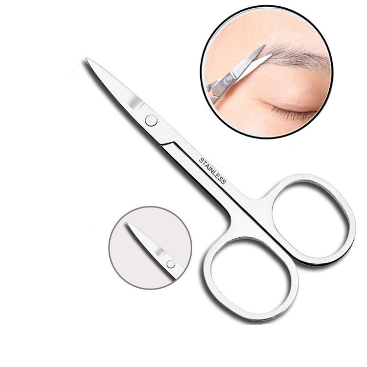 Beauty scissors, small household scissors, stainless steel eyelash clippers, compact makeup clippers, eyebrow shaping tools, factory direct sales