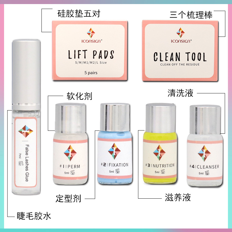 Cross-border Barbie Curl Cold eyelash perming agent Beauty salon keratin eyelash lifting Technique Long-lasting styling eyelash perming set Application Scenario