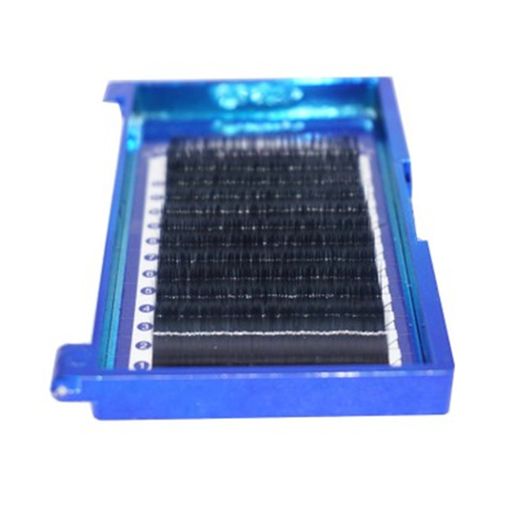 Super thick black hollow flat hair with eyelash extensions, black diamond soft nightclub BCD roll, 12 rows, 0.15 thick Item Picture