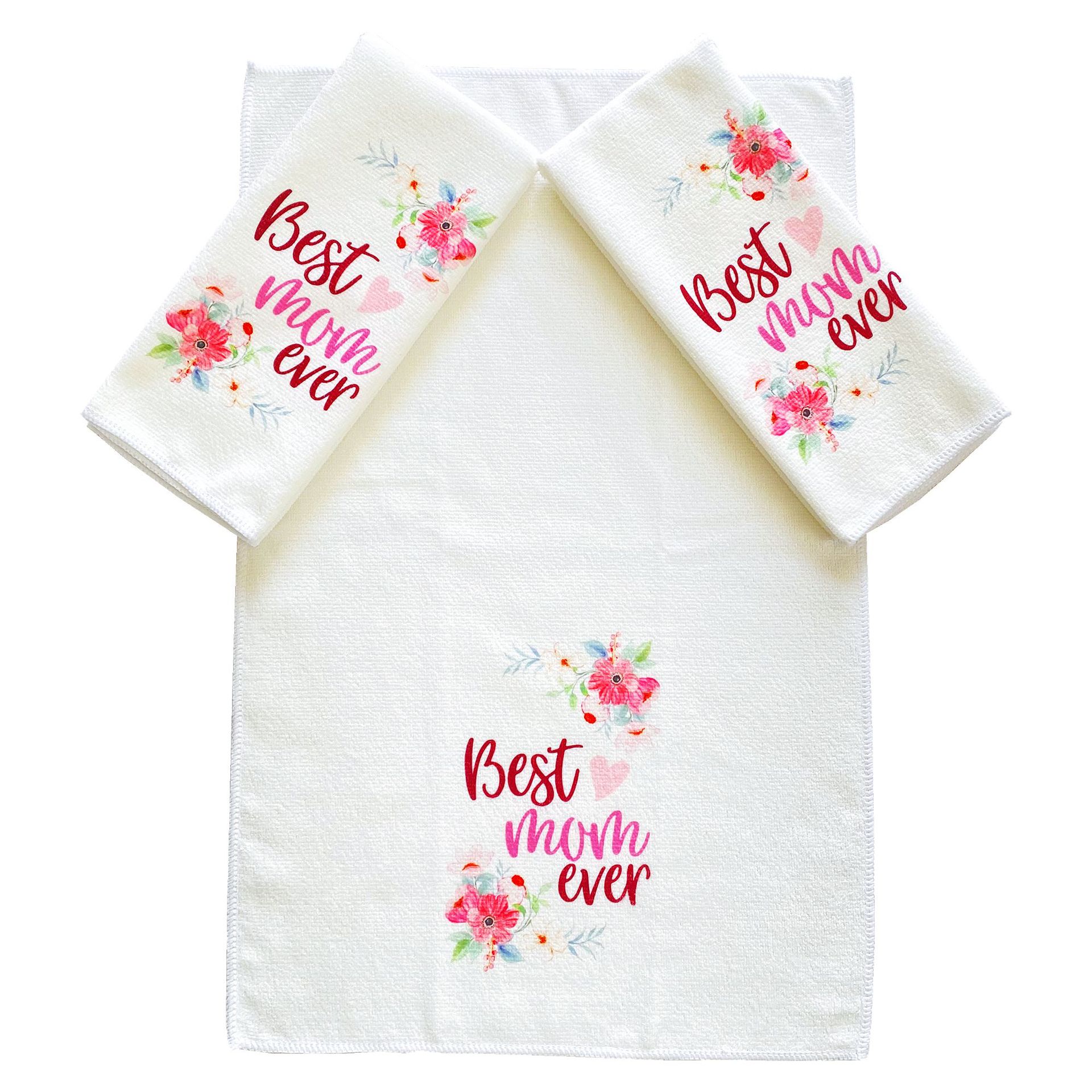 Custom-made microfiber printed dishcloths, Christmas tea towels, kitchen tea towels and all kinds of towels for cross-border e-commerce Item Picture