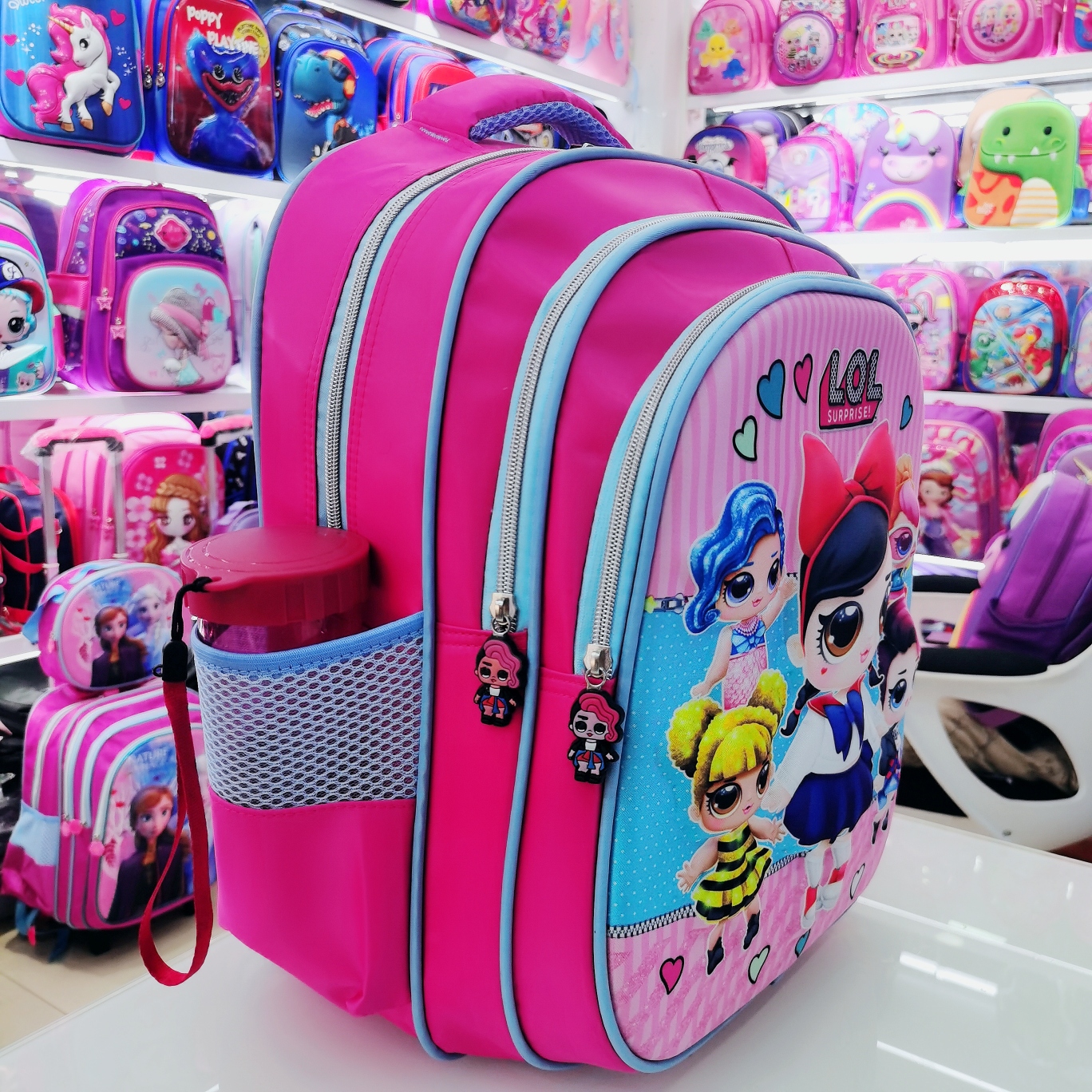 Backpack Backpack Cartoon Bag Backpack 3D Bag Children Bag Student Bag Gift Bag Pull Rod School Bag details Picture
