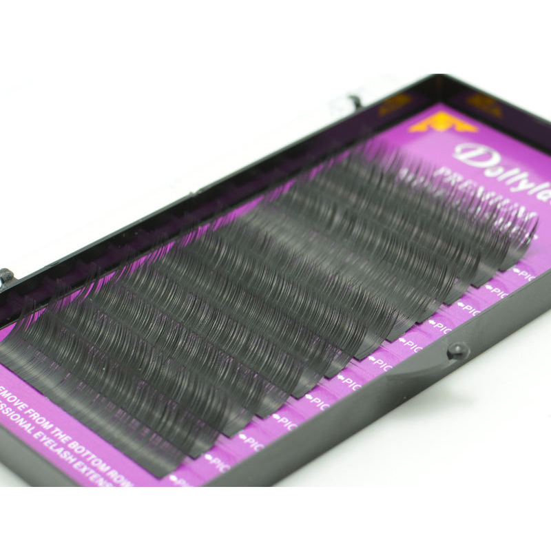 Wholesale of 12-row false eyelash extensions and eyelash implants, a best-selling product in Taiwan, featuring pure handcrafted close-spaced eyelash extensions Specification image