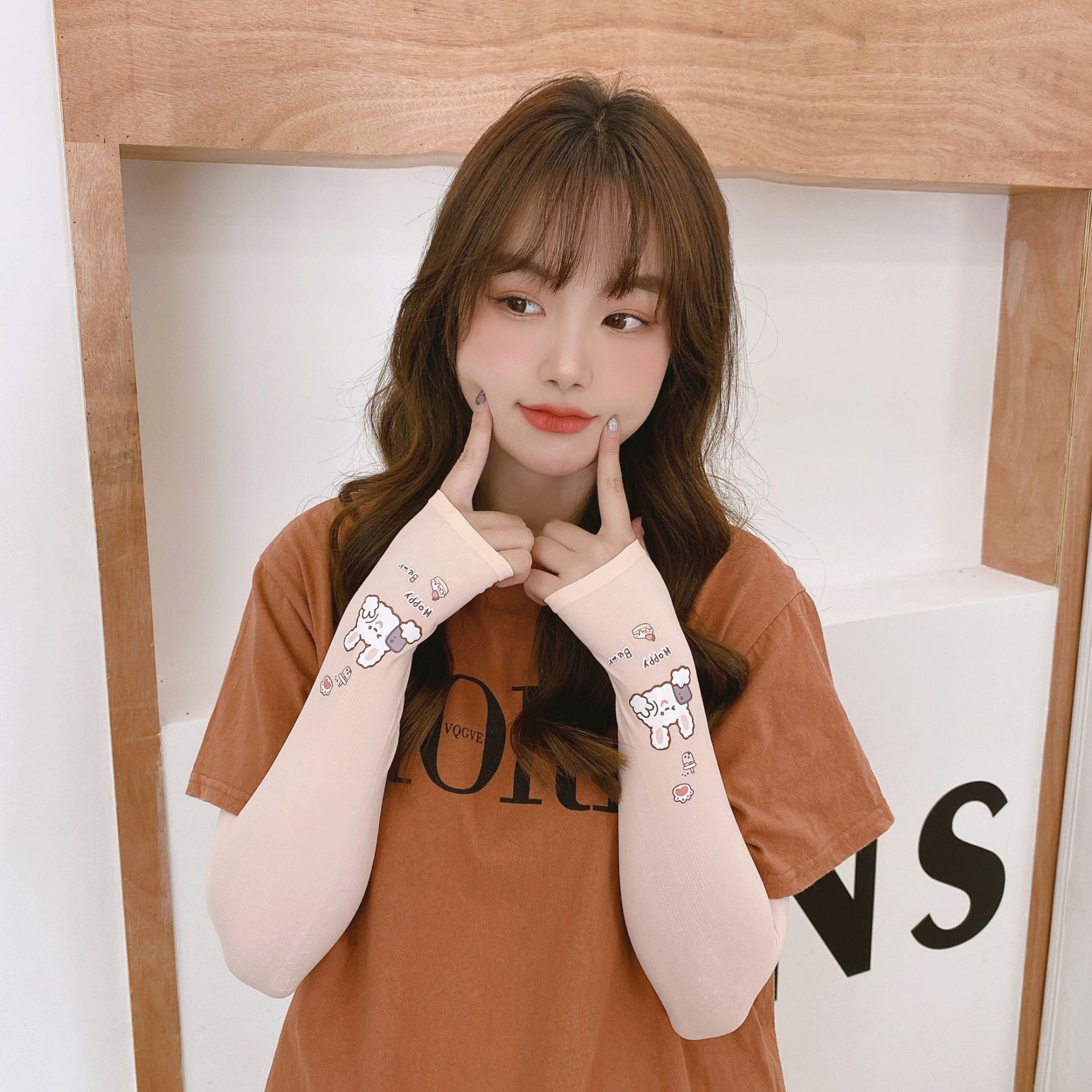 Cute ice silk sleeve sleeves for women, a slim summer sunshade wonder, arm sleeves for sun protection and UV protection Application Scenario