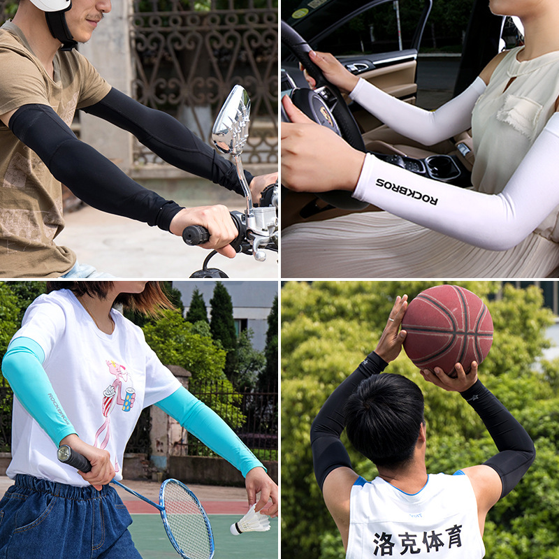 Summer cool sleeves, ice silk sleeves, men's and women's outdoor extra-large driving sun protection arm sleeves, summer cycling arm protection sleeves Specification image