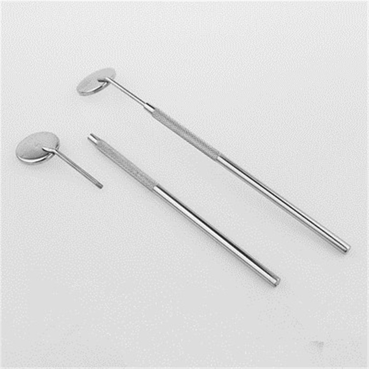 Eyelash extension stainless steel handle inspection mirror anti-fog mirror surface eyelash extension auxiliary tool factory direct sales Specification image