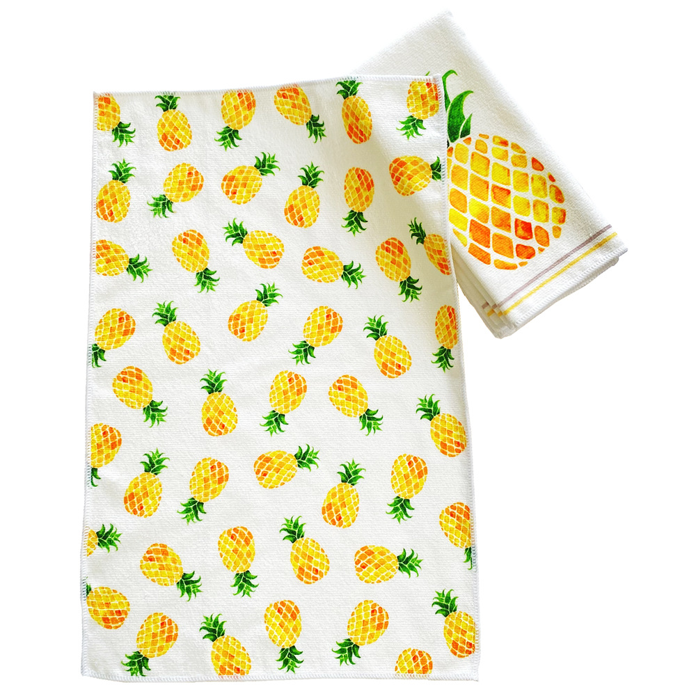 Custom-made microfiber printed dishcloths, Christmas tea towels, kitchen tea towels and all kinds of towels for cross-border e-commerce Specification image