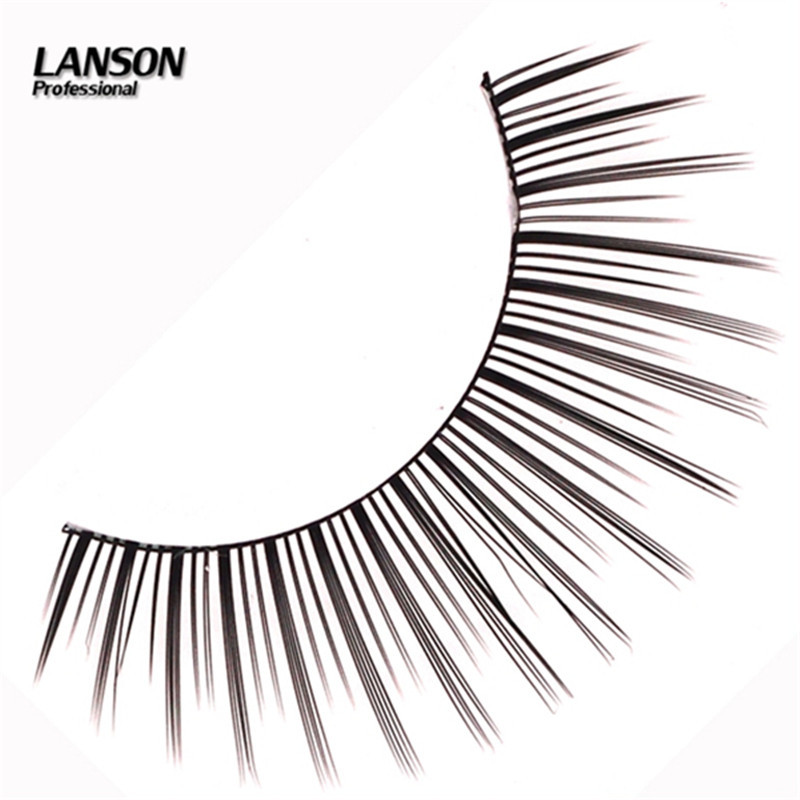 Short black soft cotton thread with false eyelashes for women to look natural without makeup, creating a trendy, airy and curly eyelash look. Factory direct sales Item Picture