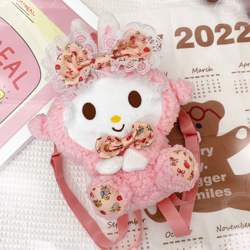 Cute Garden Bunny bag 2022 new Lolita cartoon backpack girl heart doll plush bag