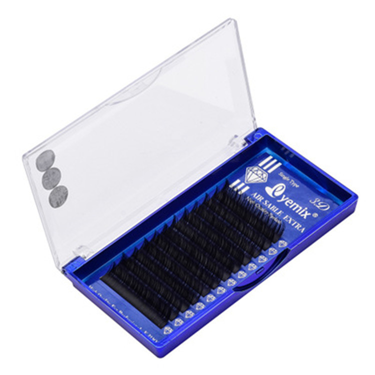 Korean silk eyelash extensions 0.03 ultra-fine flowered eyelash extensions 12 rows JBC curls 8mm-12mm Item Picture