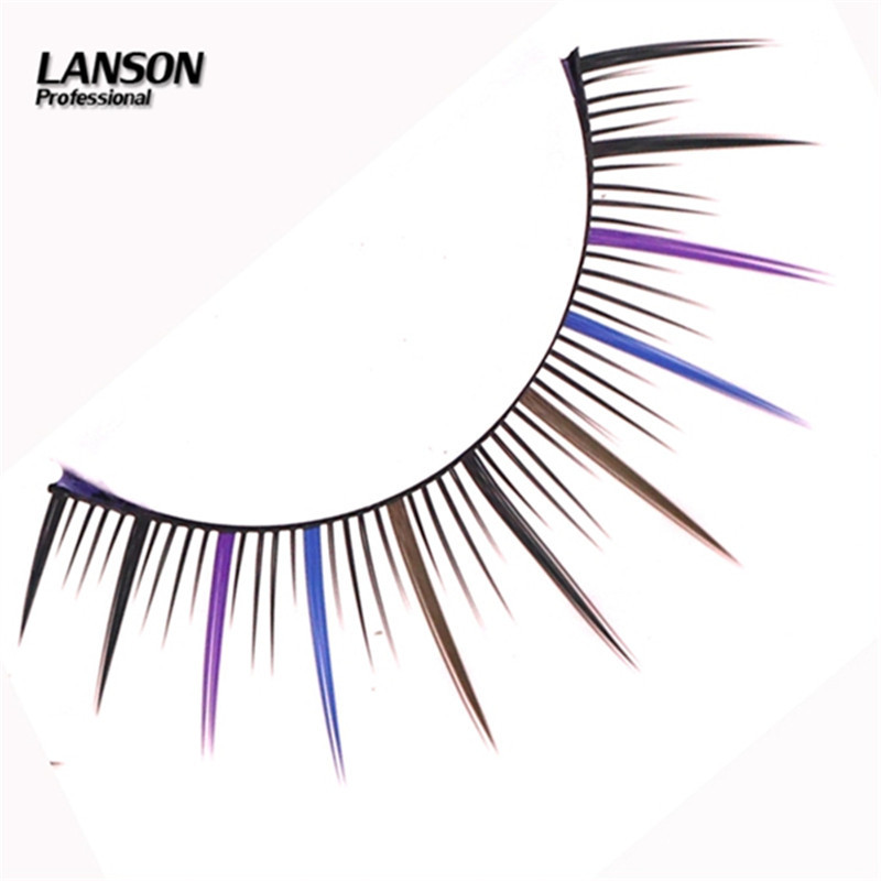 Mary's 1-pair new false eyelashes are thick, natural, with a gradient of colors and fashionable fiber hair eyelashes Application Scenario