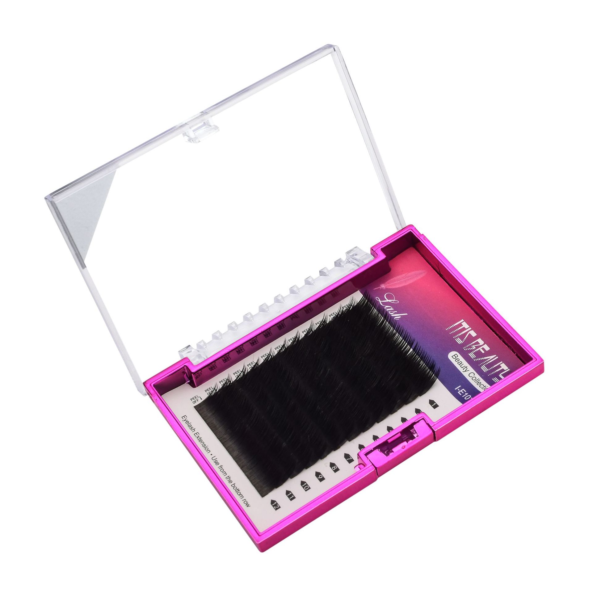 New flat black eyelash extensions, close-knit eyelash extensions, 0.12 thickness B/C curls, direct sales from the manufacturer Item Picture