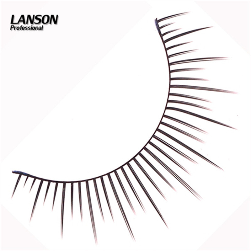 Short black soft cotton thread with false eyelashes for women to look natural without makeup, creating a trendy, airy and curly eyelash look. Factory direct sales details Picture