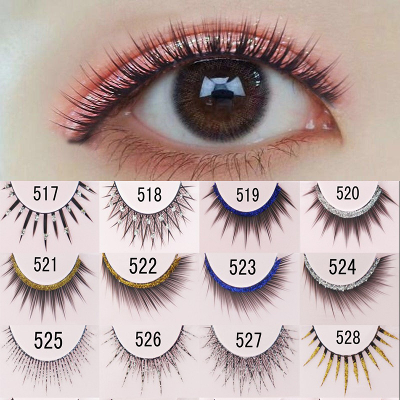 Mary's false eyelashes, natural 3D thick, natural makeup without makeup, pure handcrafted sharpened, extended and curled student eyelashes wholesale