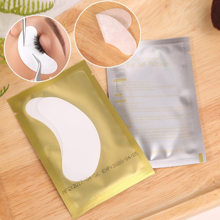 Eyelash extensions, eyelash removal patches, thin implant false eyelash isolation patches, moisturizing hydrogel stickers