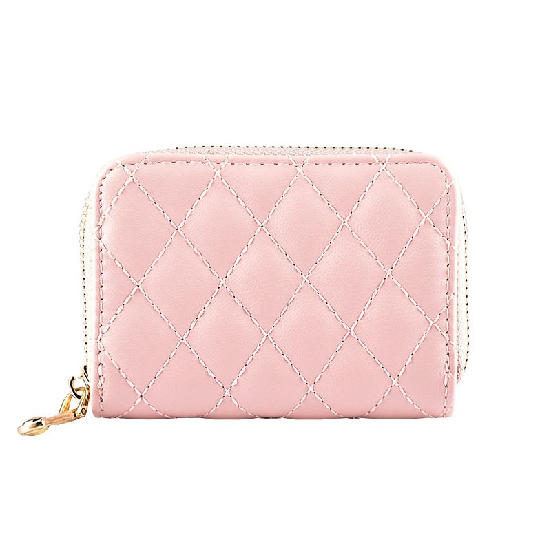 Xiaoxiangfeng PU leather Wandering Bag Card Bag for Women 2022 New style Small and fashionable diamond-shaped multi-slot large-capacity driver's license Item Picture