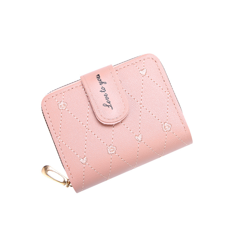 Cremallera corto zero monedero mujer nueva moda pequeño clip de dinero tarjeta bolsa uno en uno bolsa estudiante adolescente cute moneda bolsa Item Picture