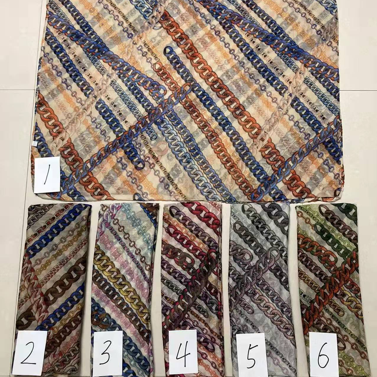 2022 new Paris yarn print scarf scarf manufacturers direct spot Application Scenario