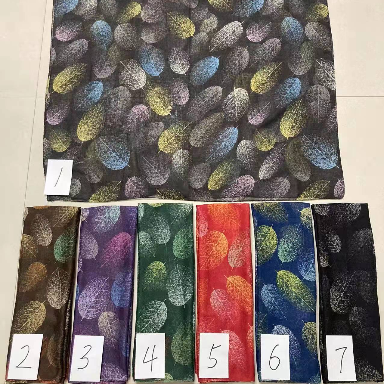 2022 new Paris yarn print scarf scarf manufacturers direct spot full figure