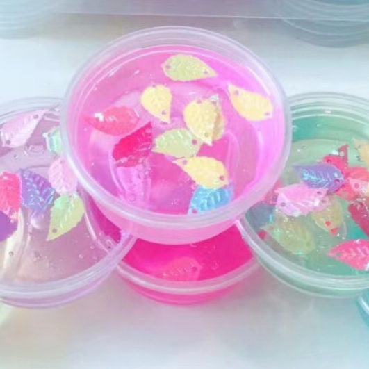 12 portable blister glue Slime multi-color transparent shar-skin glue decompression vent lala mud crystal color mud stall