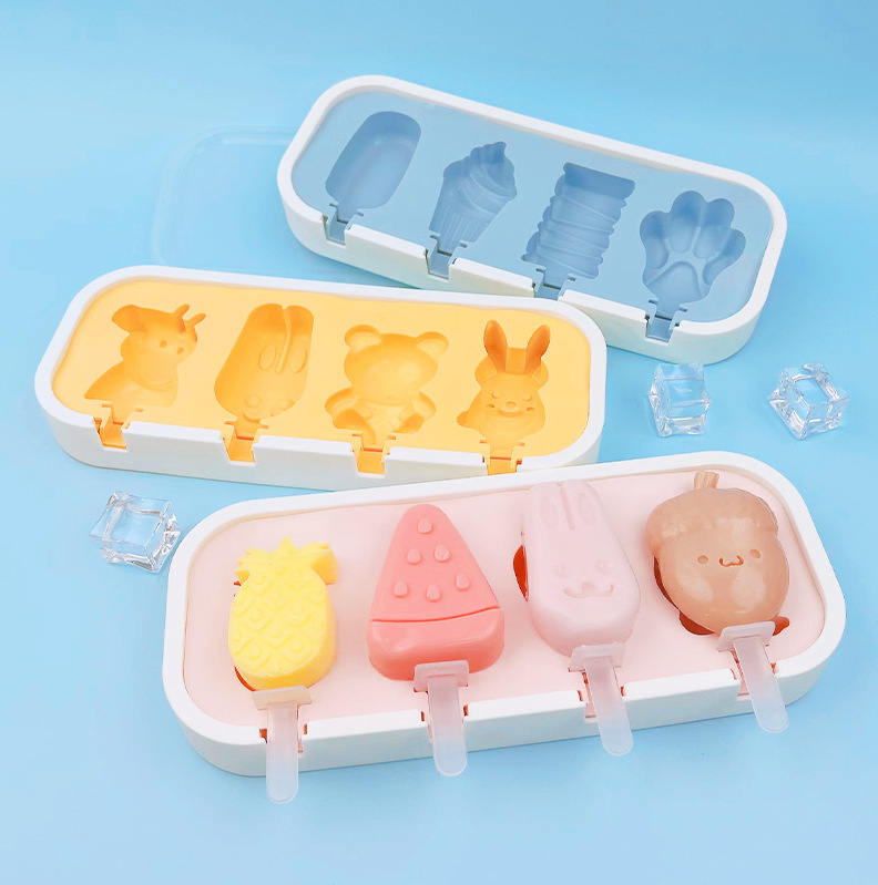 Ice cube four ice mold Ice cream home cartoon ice mold