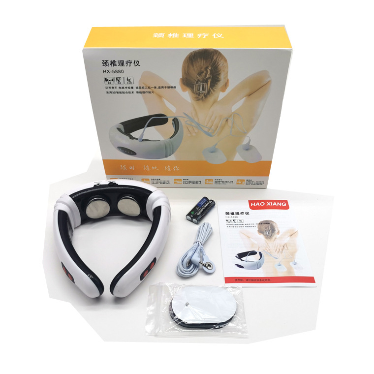 厂家直销加热颈椎按摩器电磁脉冲颈椎仪多功能肩部颈部按摩仪