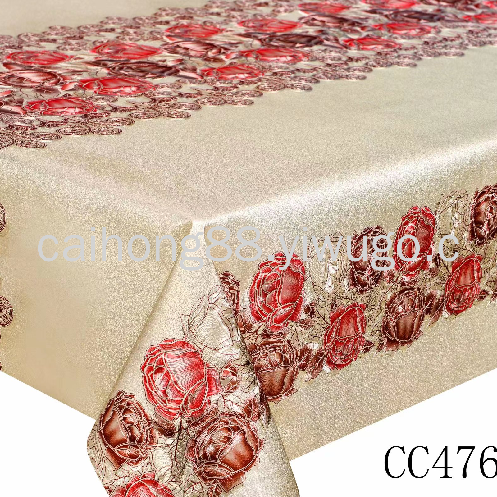 Factory direct sales of European-style high-end fashionable home and hotel waterproof and no-wash tablecloths with embossed yarn fabric Item Picture