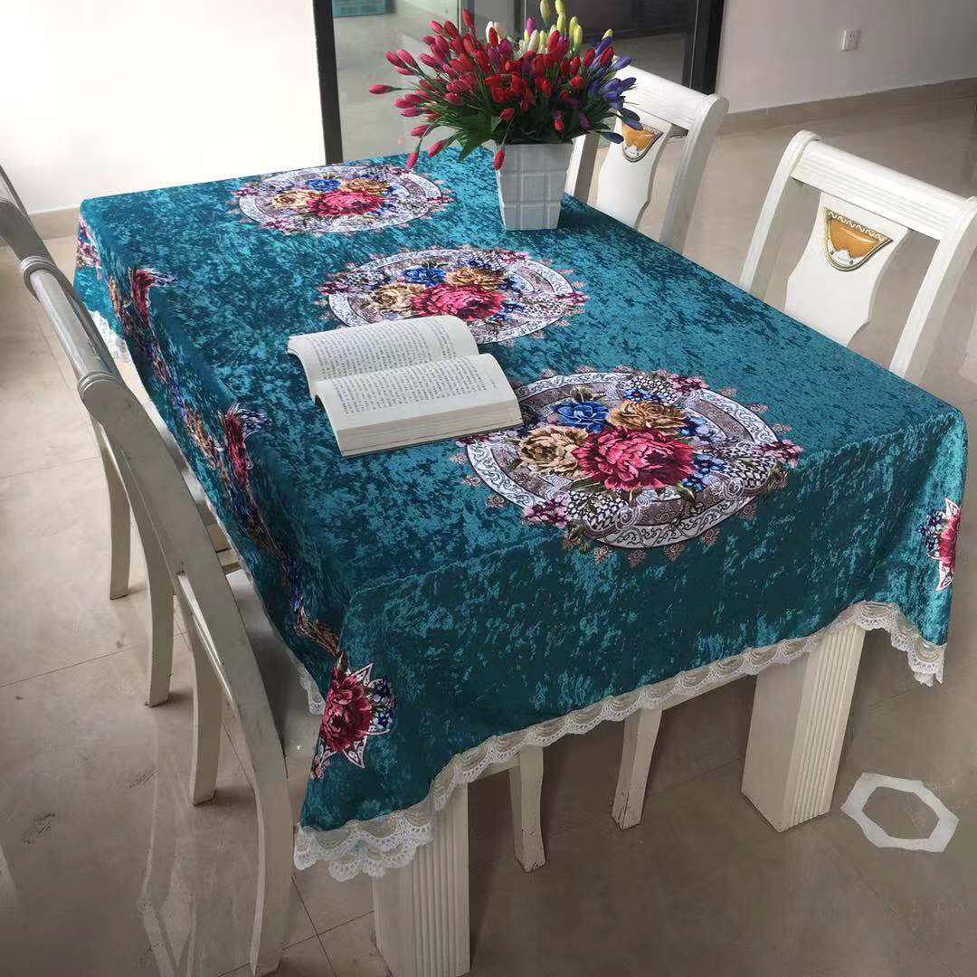 金丝绒新疆专场民族风可来图定制印花桌布餐桌办公桌图案自定义