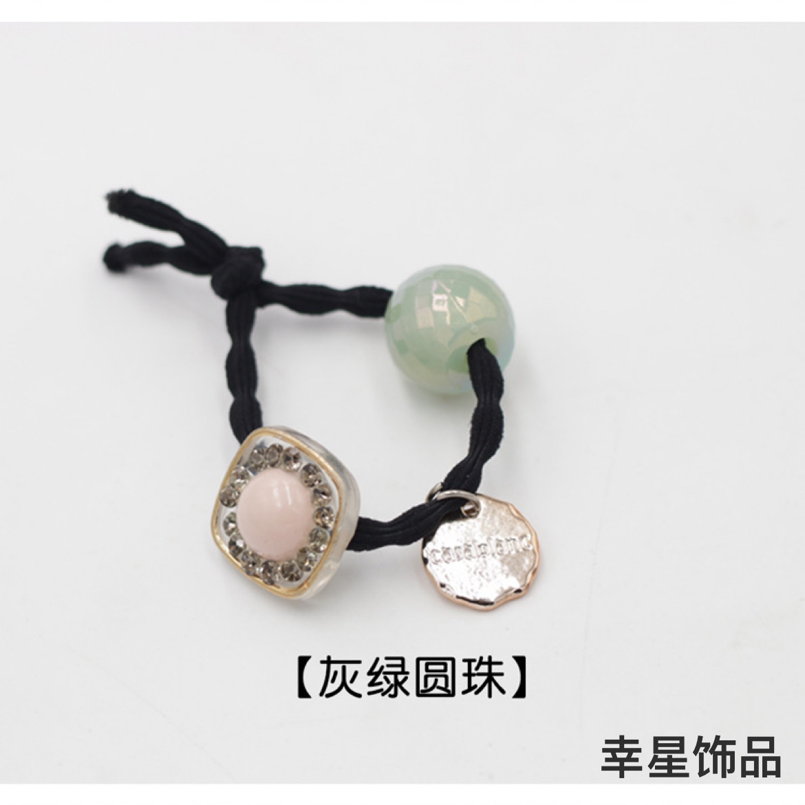 Yongai Jiu Ai's best-selling water diamond hair tie for women, a simple and elegant Korean-style hair tie, and a new style for tying ponytails on Instagram Application Scenario