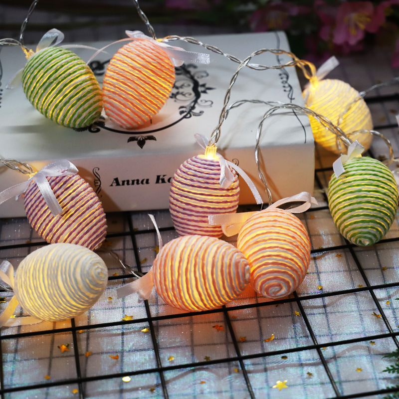 LED Rope Egg Lamp string Interior children's room decorated string of lights USB battery case LED lamp string