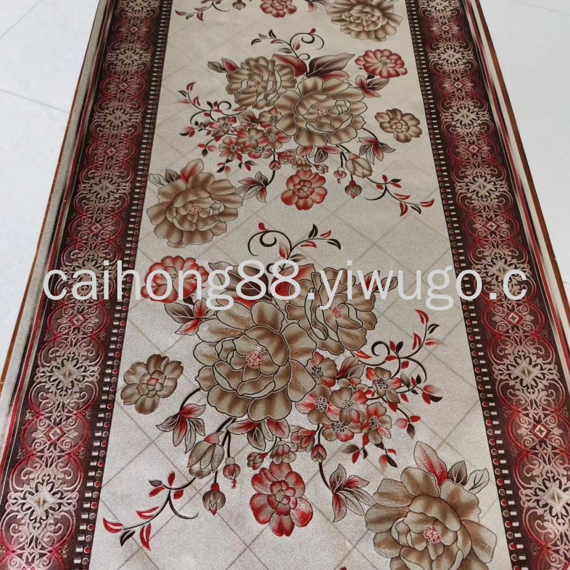 50cm pvc embossed gold and silver grand and exquisite pattern yarn fabric, coffee table, table flag, TV cabinet decorative tablecloth Application Scenario