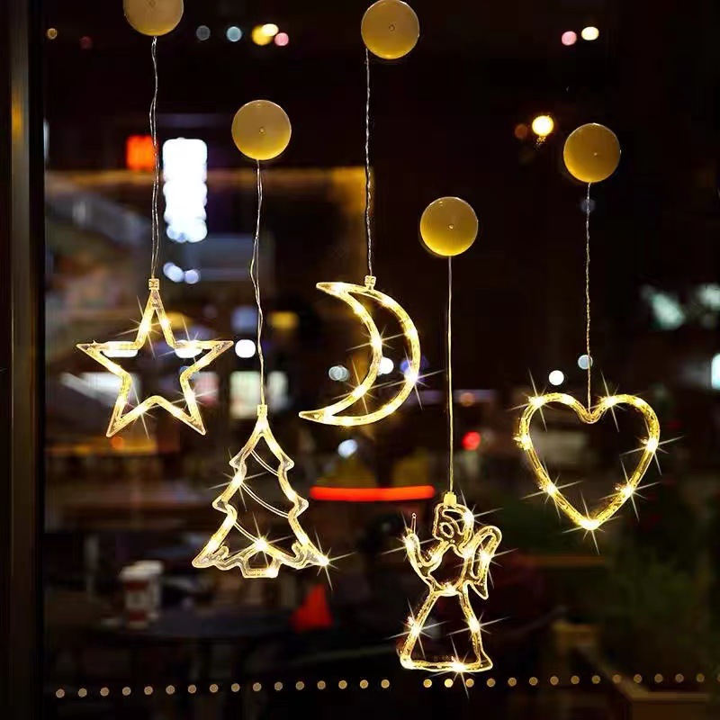 Led bell lights Christmas cup lights Window Christmas tree lights Battery lights star lights holiday lights